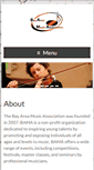 Mobile Screenshot of bayareamusicassociation.org